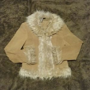 Chill Zone Womens Suede Coat```